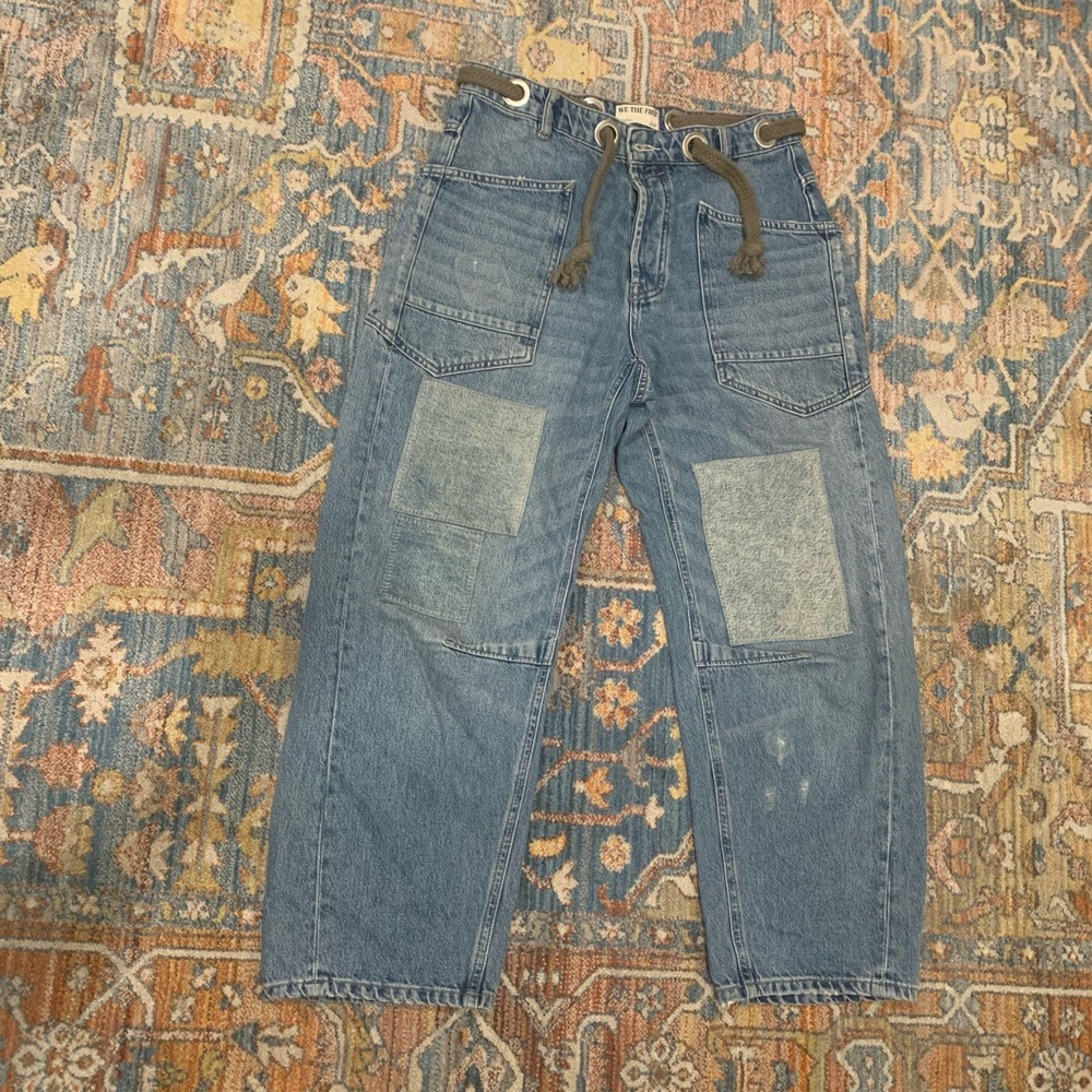 We the Free Barrel Patchwork Jeans sz. 26
